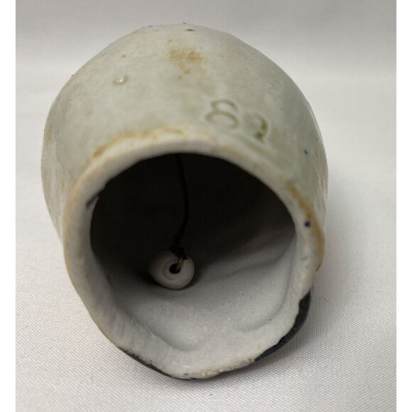 Vintage Salamander Pottery Bell Santa Christmas Ornament Folk Art 1982 - Picture 7 of 10